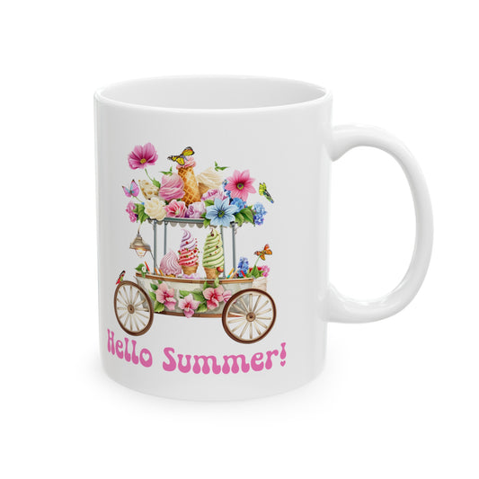 Hello Summer Coffee Mug, 11 oz