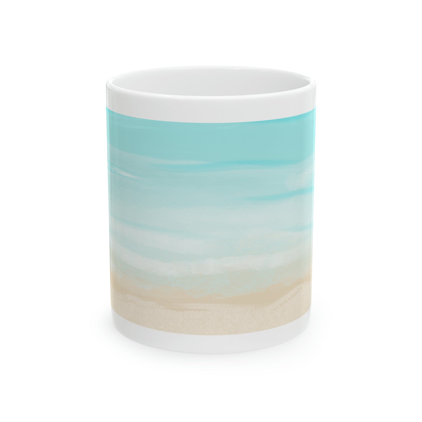Coastal Themed Ceramic Mug, 11oz