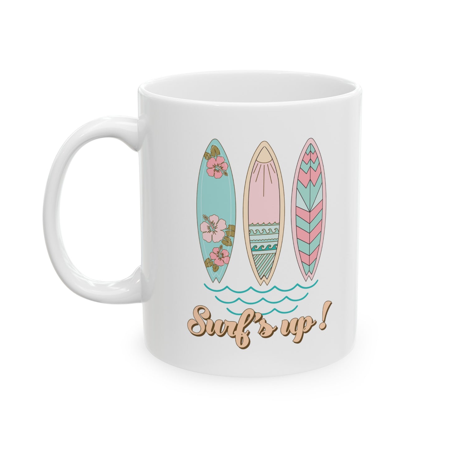 Surf's Up Ceramic Mug, 11 oz