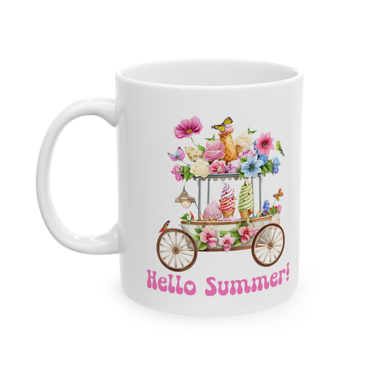 Hello Summer Coffee Mug, 11 oz