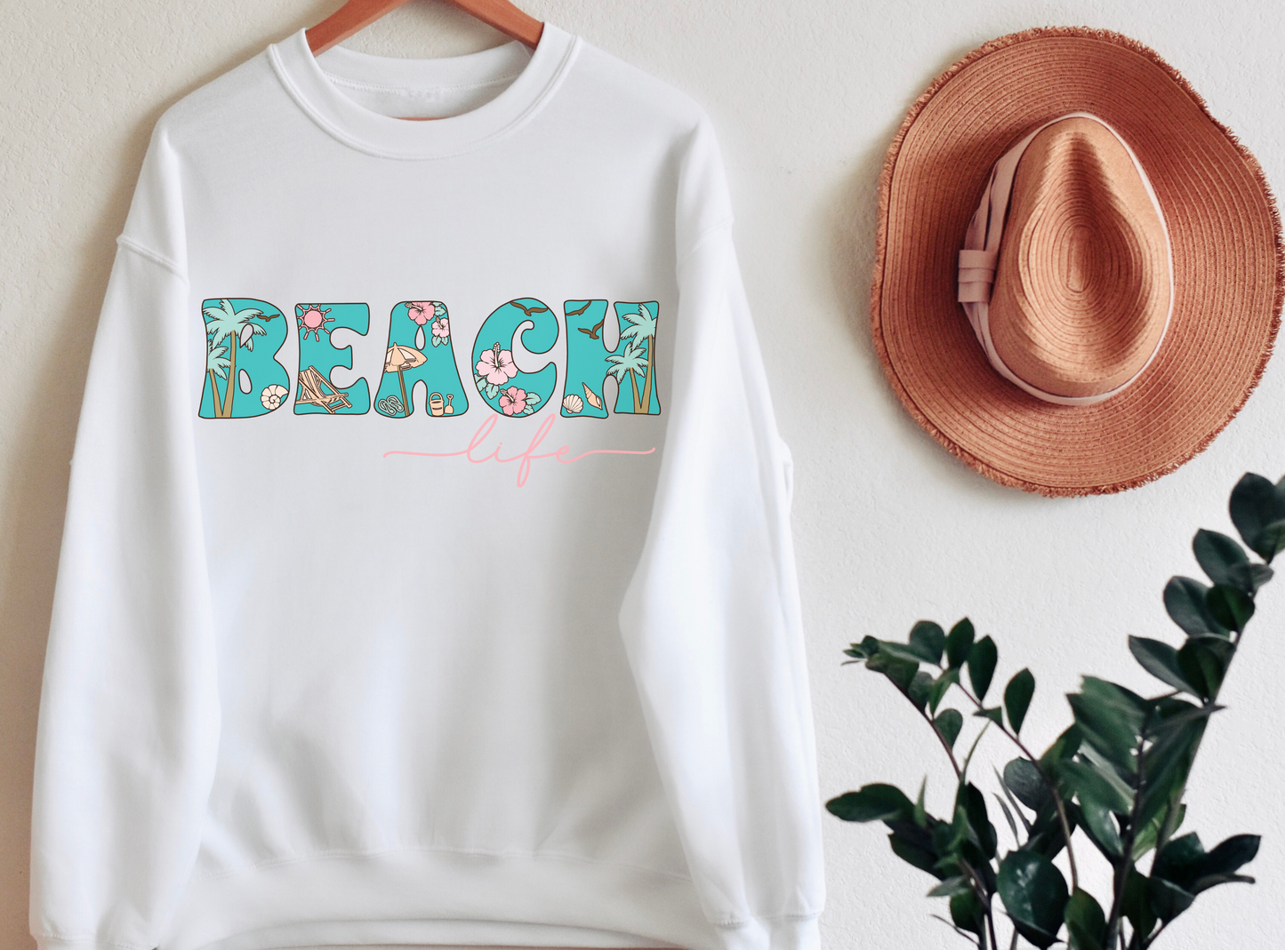 Beach Life Crewneck Sweatshirt